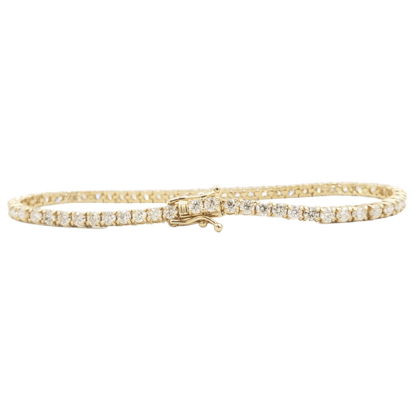 14k 3.0mm Diamond Tennis Bracelet #24594