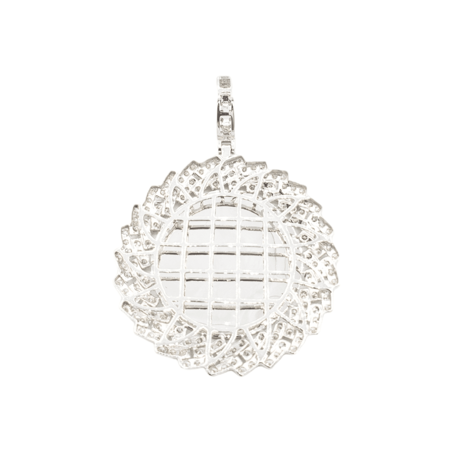 14k Cuban Diamond Picture Pendant With 3.85 Carats Of Diamonds #14560