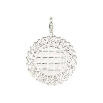 14k Cuban Diamond Picture Pendant With 3.85 Carats Of Diamonds #14560