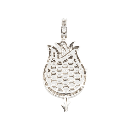 14k Flame Diamond Picture Pendant With 1.95 Carats Of Diamonds #20020