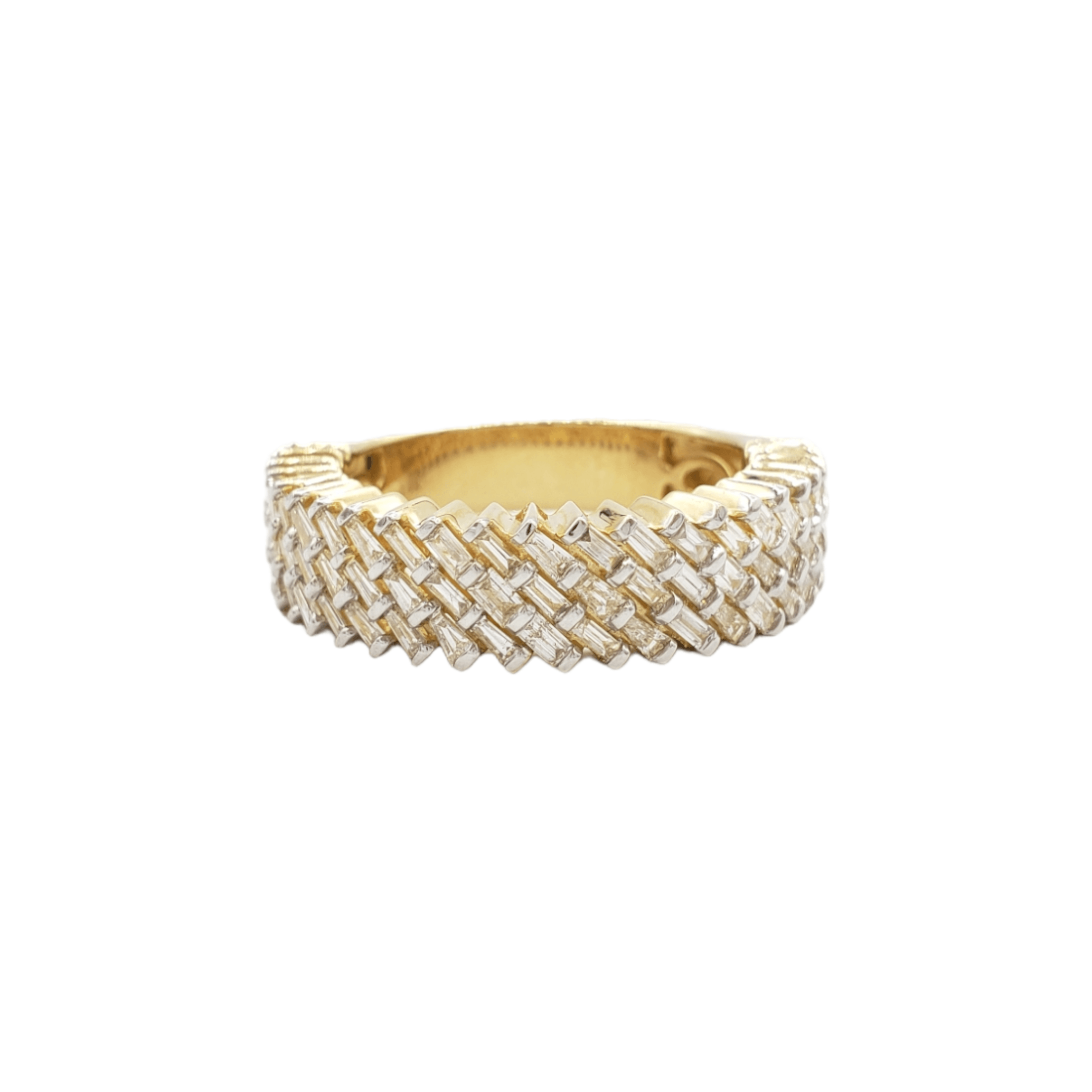 14k Baguette Diamond Ring With 1.87 Carats Of Diamonds #20653