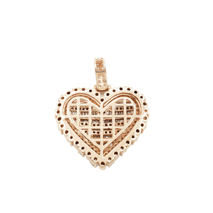 14k Baguette Diamond Heart With 2.63 Carats Of Diamonds #21707