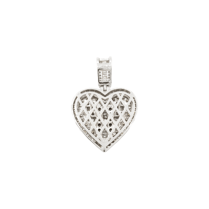 14k Baguette Diamond Heart With 1.77 Carats Of Diamonds #21724