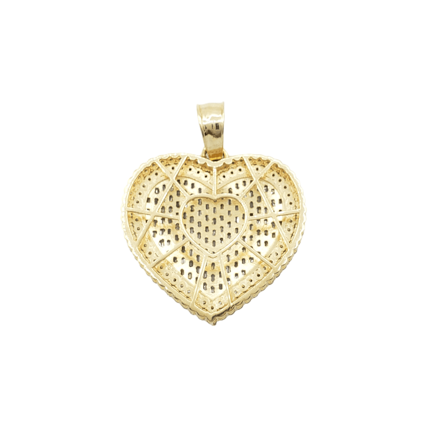 14k Baguette Diamond Heart With 4.23 Carats Of Diamonds #21959