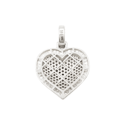 14k Baguette Diamond Heart With 2.87 Carats Of Diamonds #21962