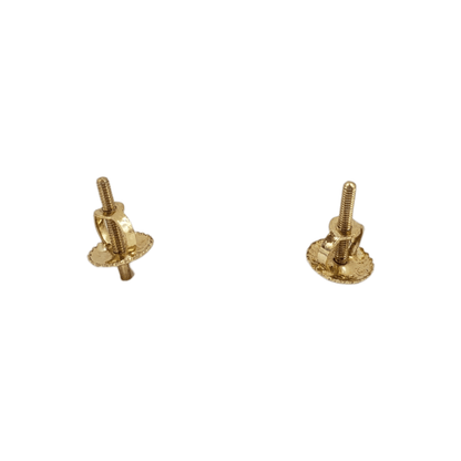 14k Gold Cross Diamond Earrings#23988