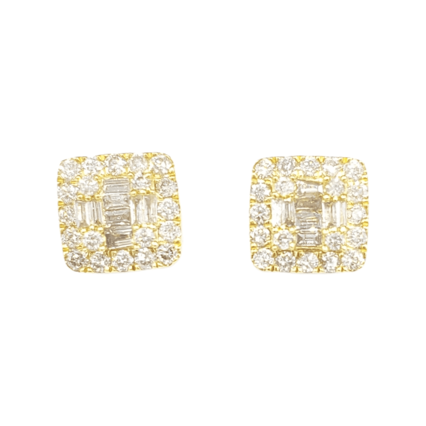 14k Gold Diamond Earrings #22090