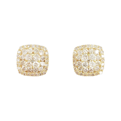 14k Gold Diamond Earrings #24013