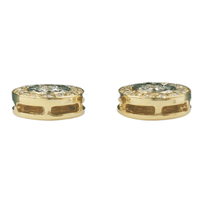 14k Gold Diamond Earrings #24939