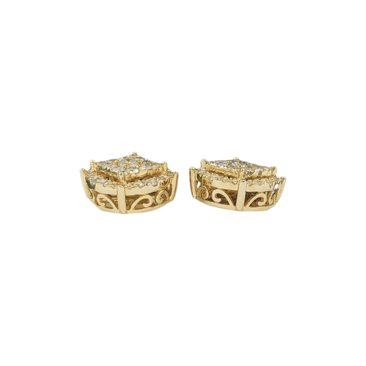 14k Gold Diamond Earrings #25903