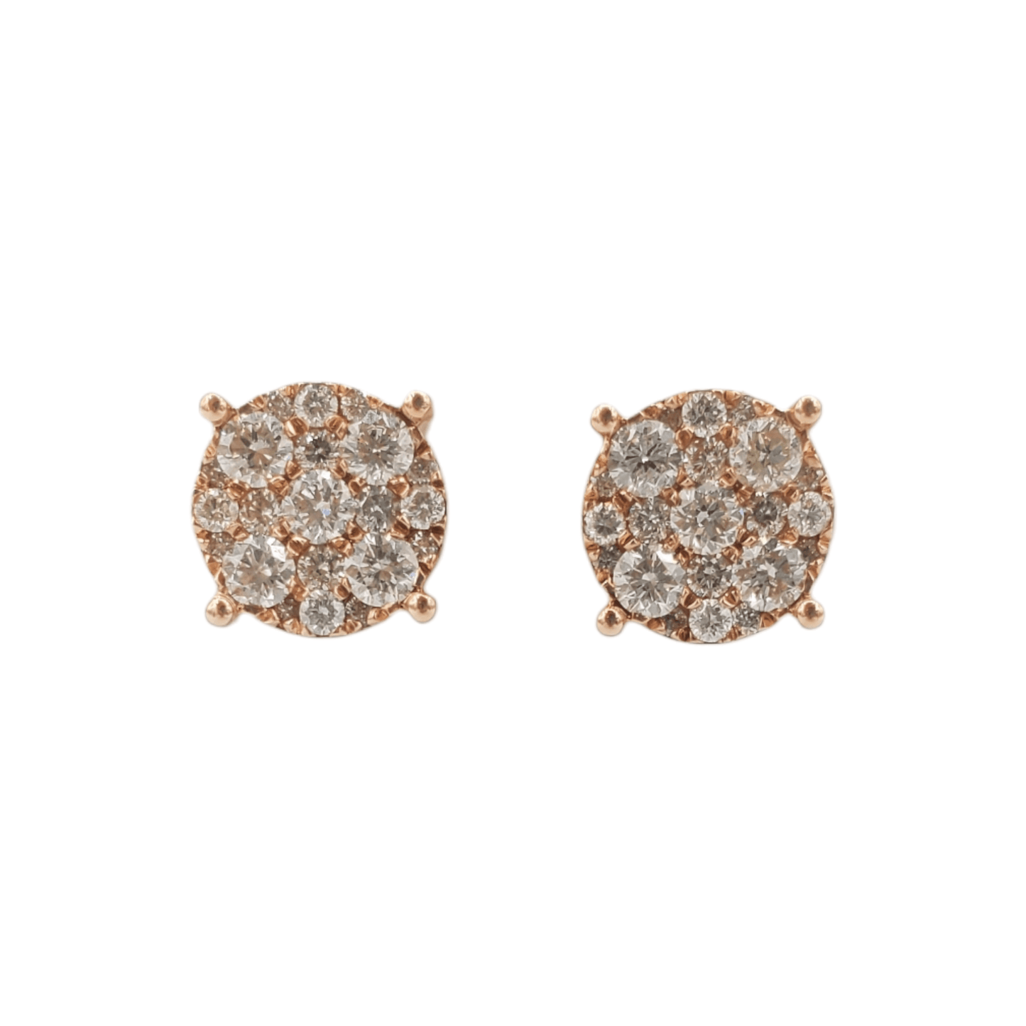 14k Gold Diamond Earrings #17017