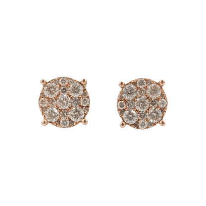 14k Gold Diamond Earrings #17017