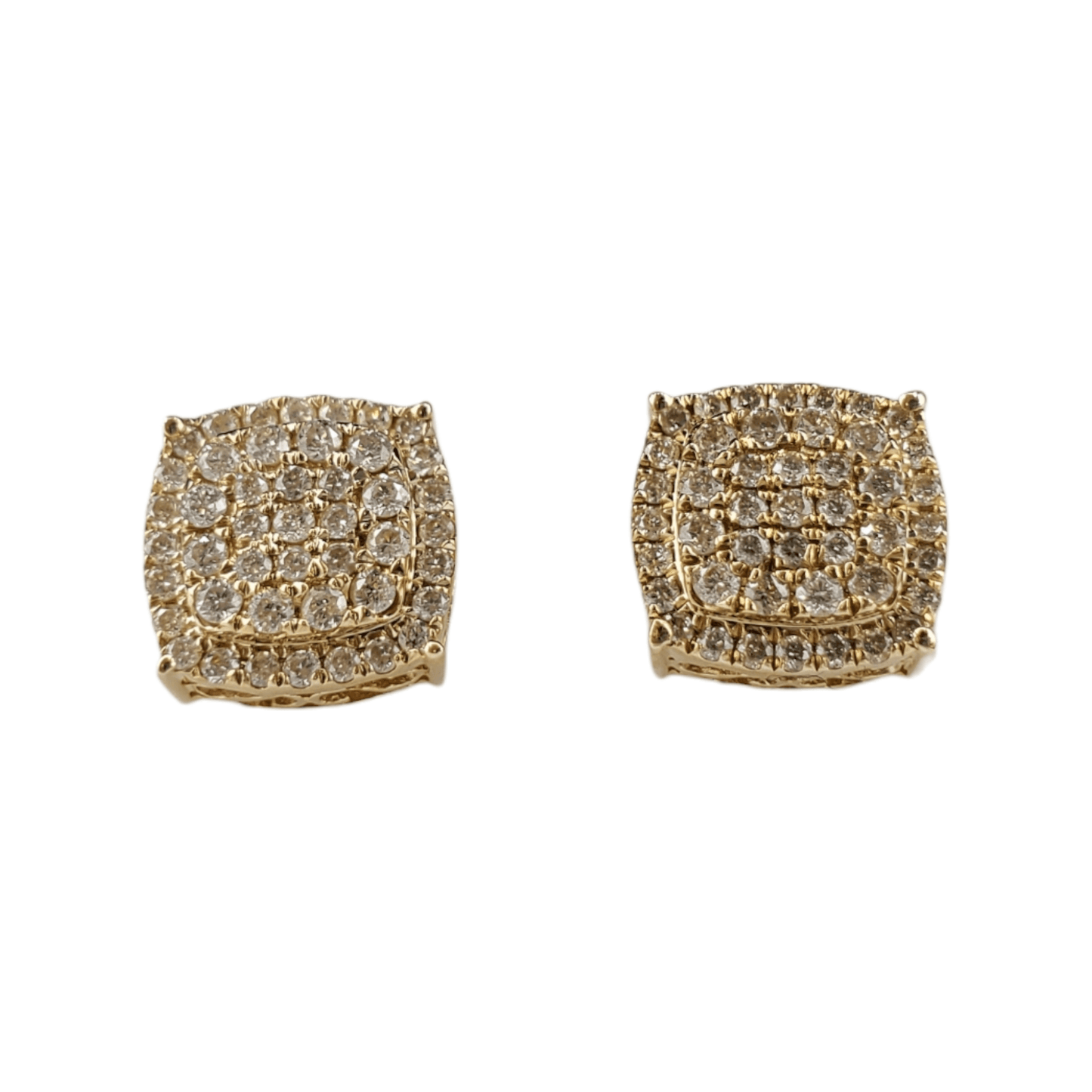 14k Gold Diamond Earrings #9666