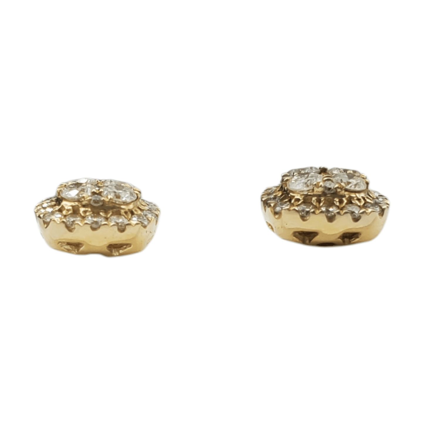 14k Gold Diamond Earrings #10553