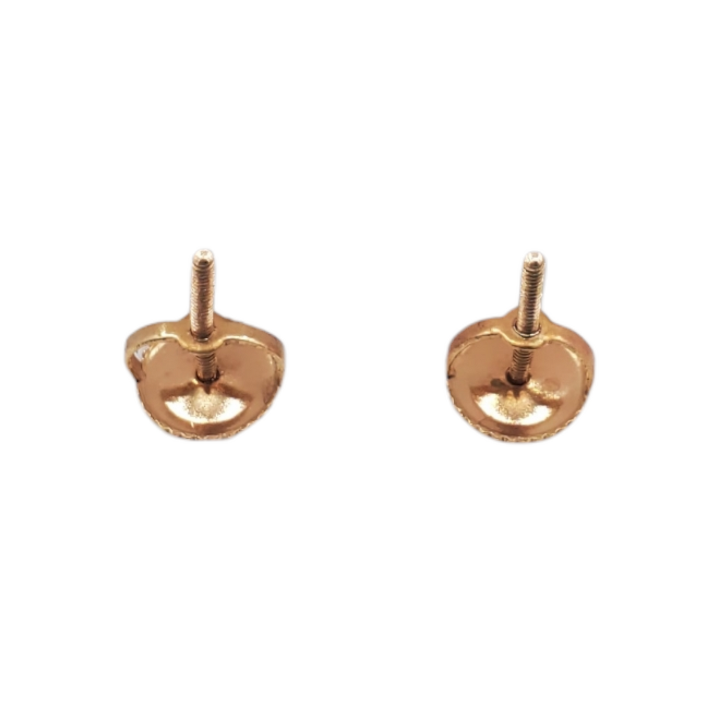 14k Gold Diamond Heart Earrings #24605