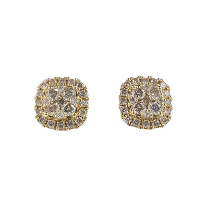 14k Gold Diamond Earrings #24606