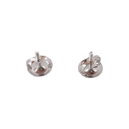 14k Gold Diamond Circle Earrings #25462