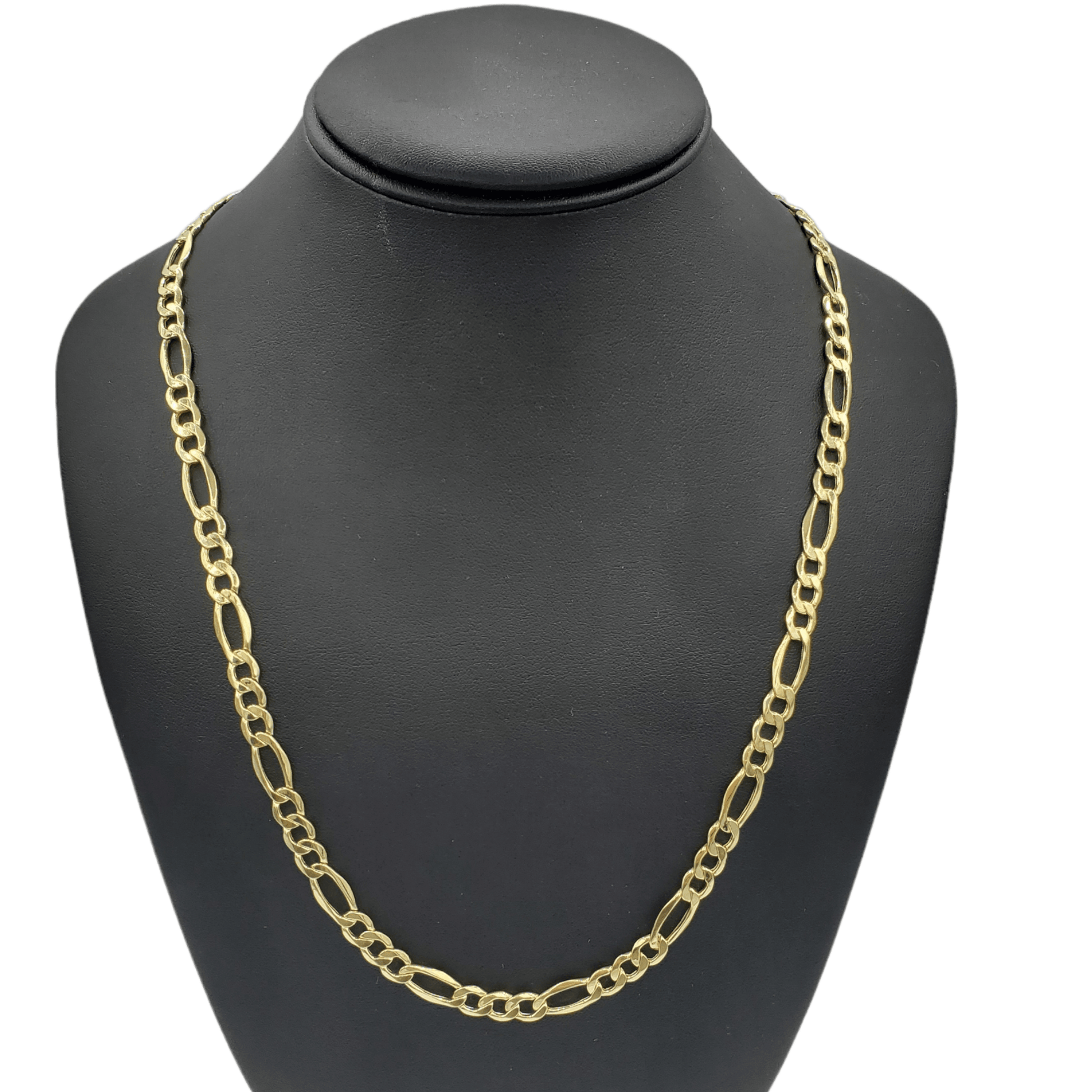 14K Gold- Hollow Figaro Chain Fantastic Jewelry NYC