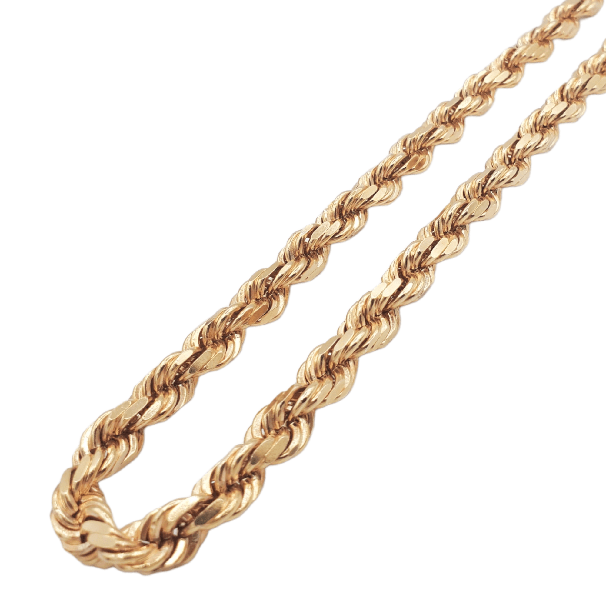 14K Gold- Solid Rope Chain (Rose Gold) Fantastic Jewelry NYC