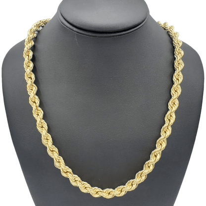 14K Gold- Hollow Rope Chain