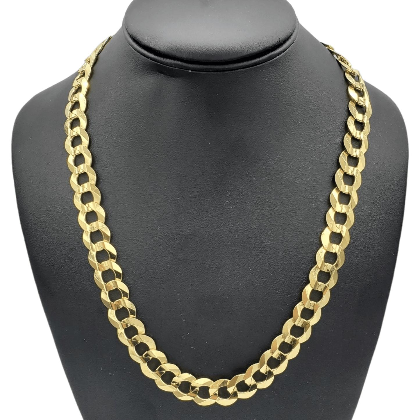 10K Yellow Gold- Solid Cuban Link (Curb Cuban) Chain Fantastic Jewelry NYC
