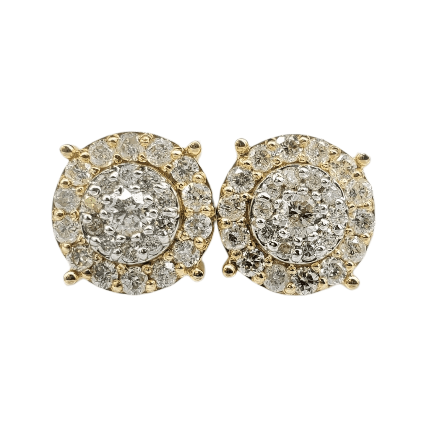 10k Gold Diamond Earrings #20295