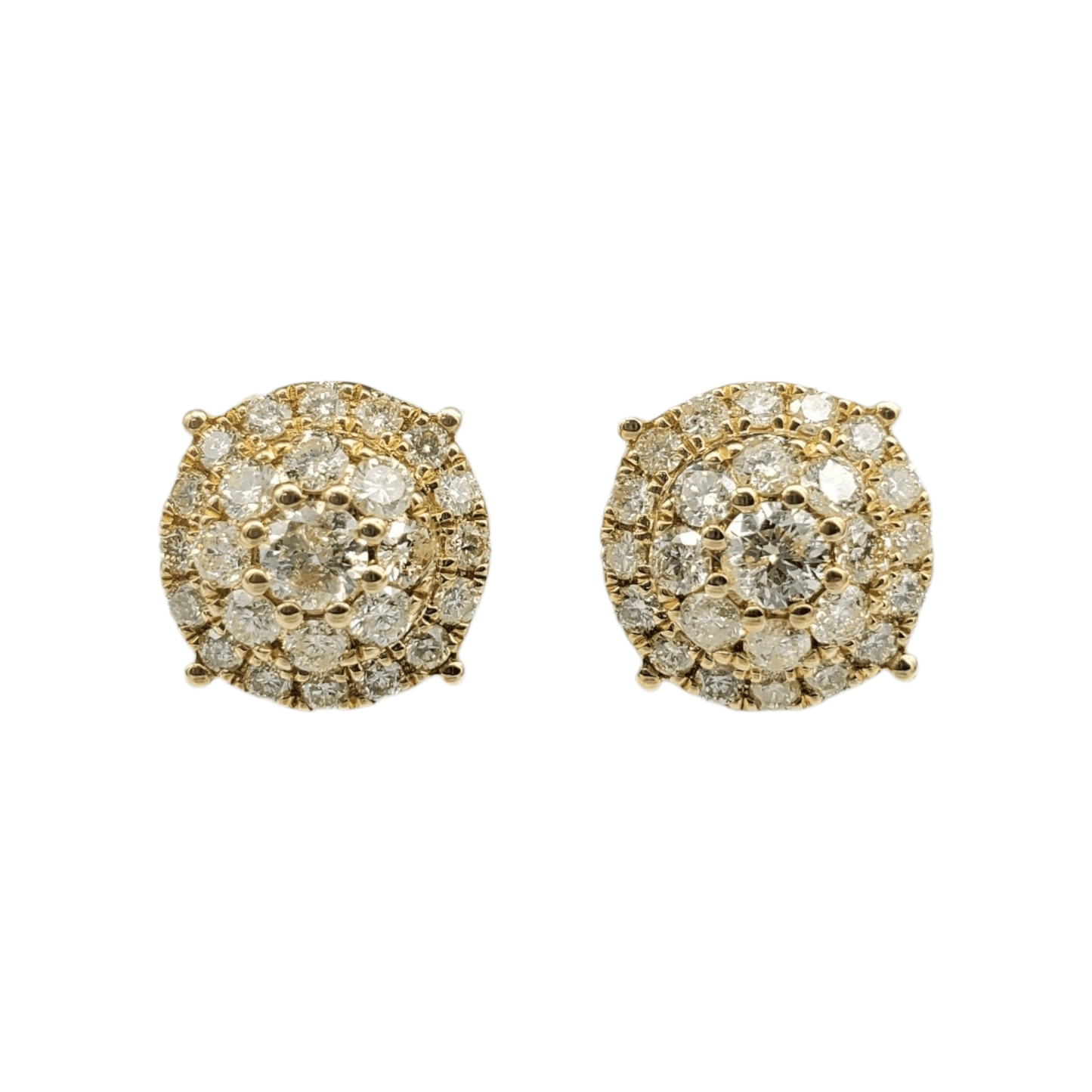 10k Gold Diamond Earrings #14302