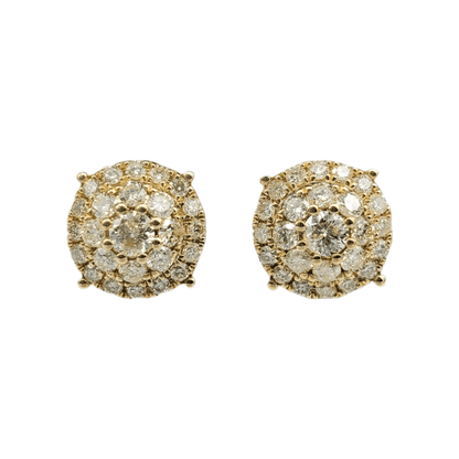 10k Gold Diamond Earrings #14302