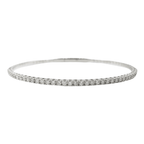 14k Diamond Tennis Flexi Bangle Bracelet #25542