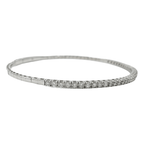 14k Diamond Tennis Flexi Bangle Bracelet #25542