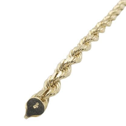 10K Yellow Gold- Solid Rope Bracelets