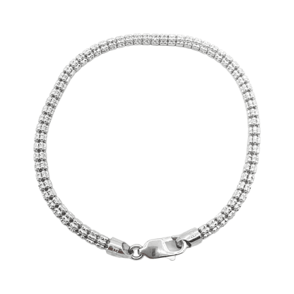 10K White Gold- Ice Bracelet