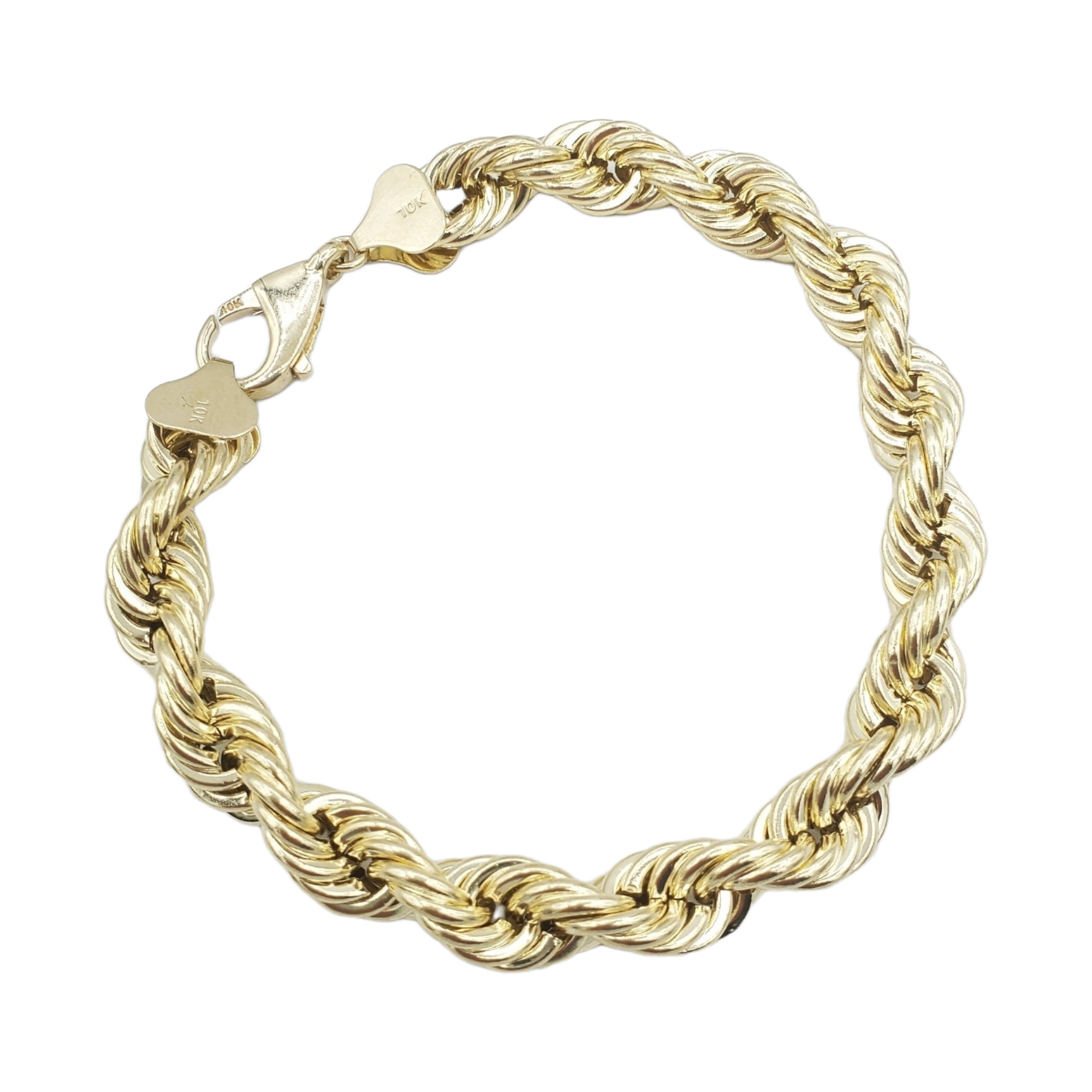 10K Yellow Gold- Hollow Rope Bracelets