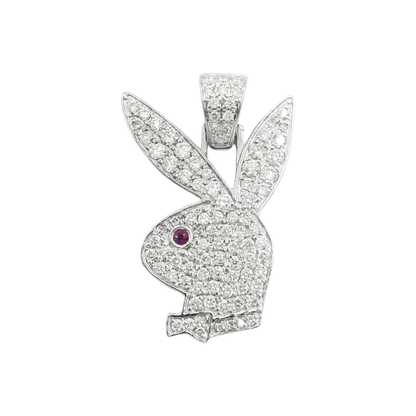 14k Diamond Rabbit Pendant With 1.89 Carats Of Diamonds #23518