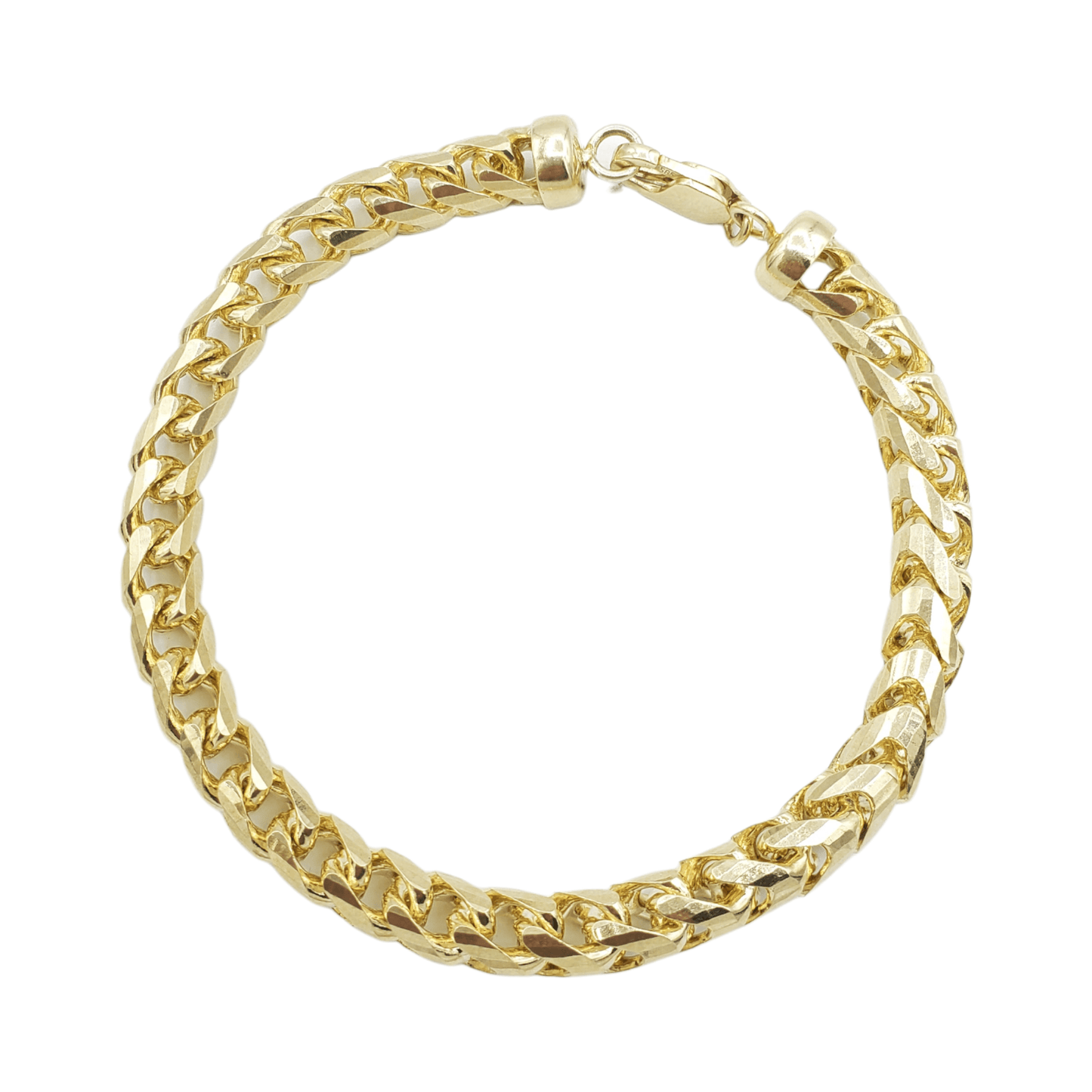 14K Yellow Gold- Franco Bracelet (Solid)