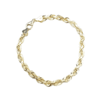 14K Yellow Gold- Solid Rope Bracelet