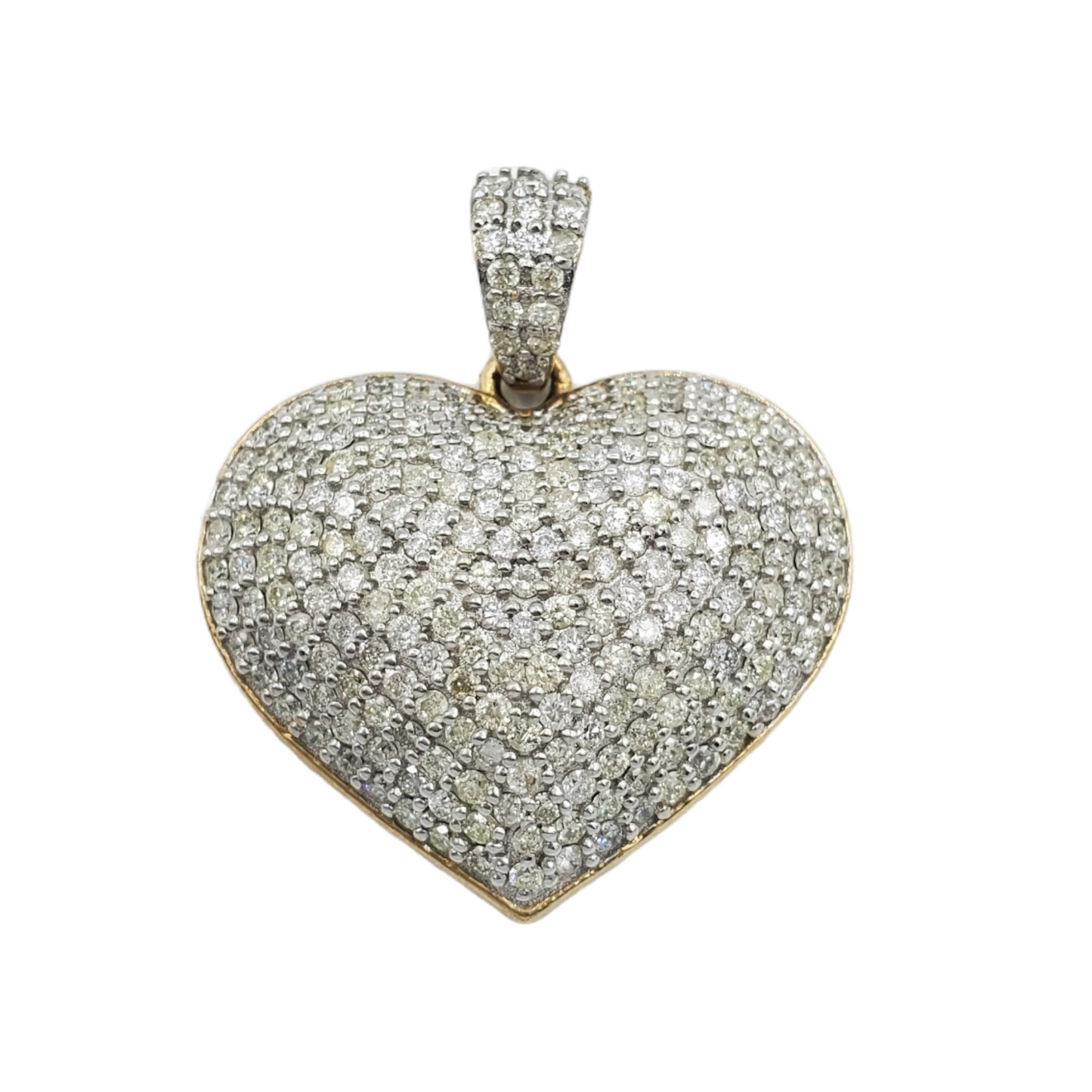 10k Gold Diamond Heart Pendant #19458