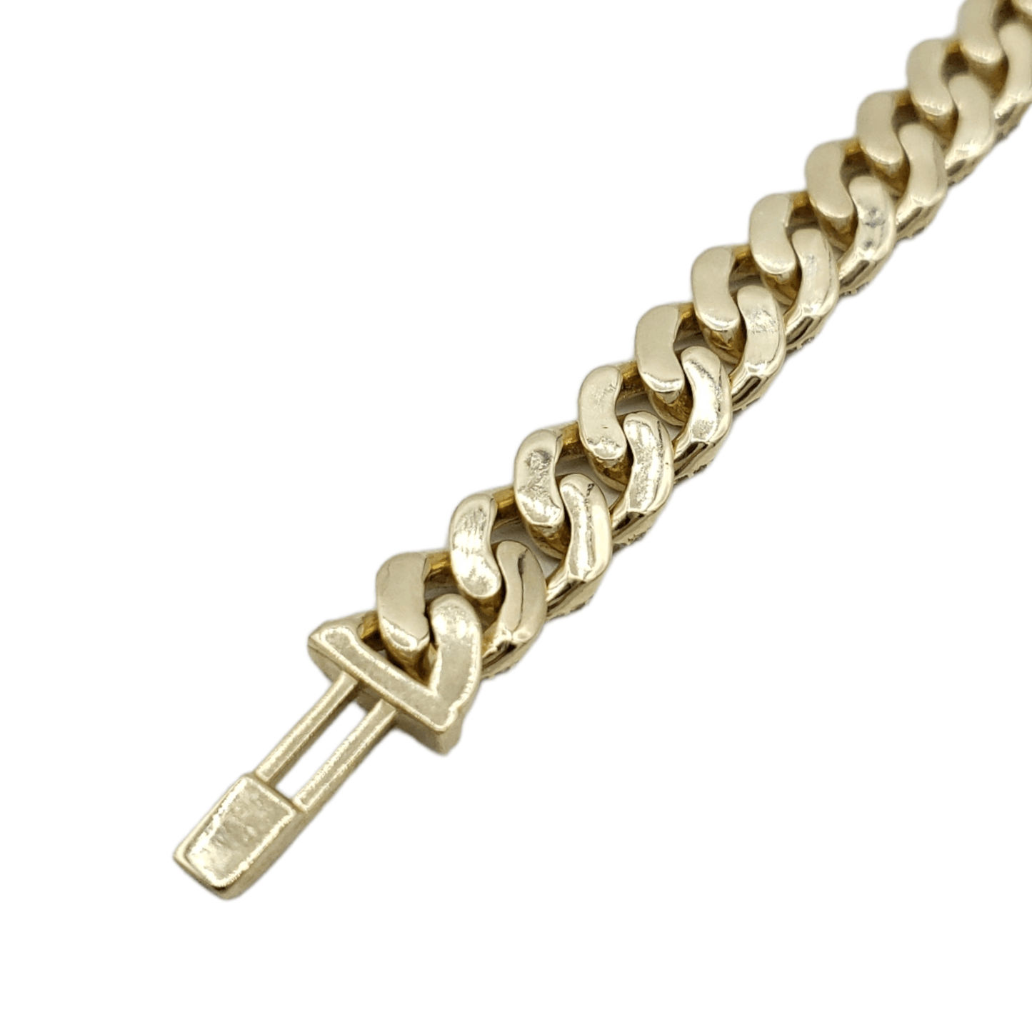 10K Gold- Iced Out Diamond Miami Cuban Bracelets (9mm)