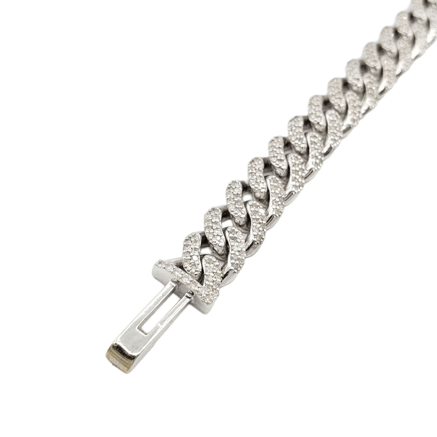 10K Gold- Iced Out Diamond Miami Cuban Bracelets (9mm)