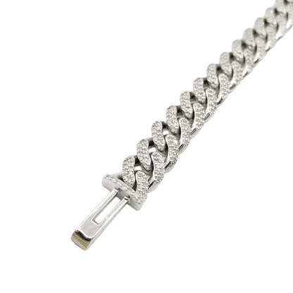 10K Gold- Iced Out Diamond Miami Cuban Bracelets (9mm)