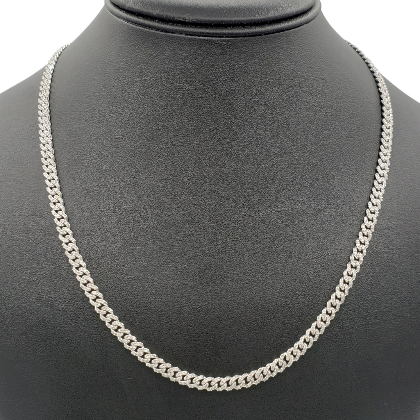 10K Gold- Iced Out Diamond Miami Cuban Chains (5mm)