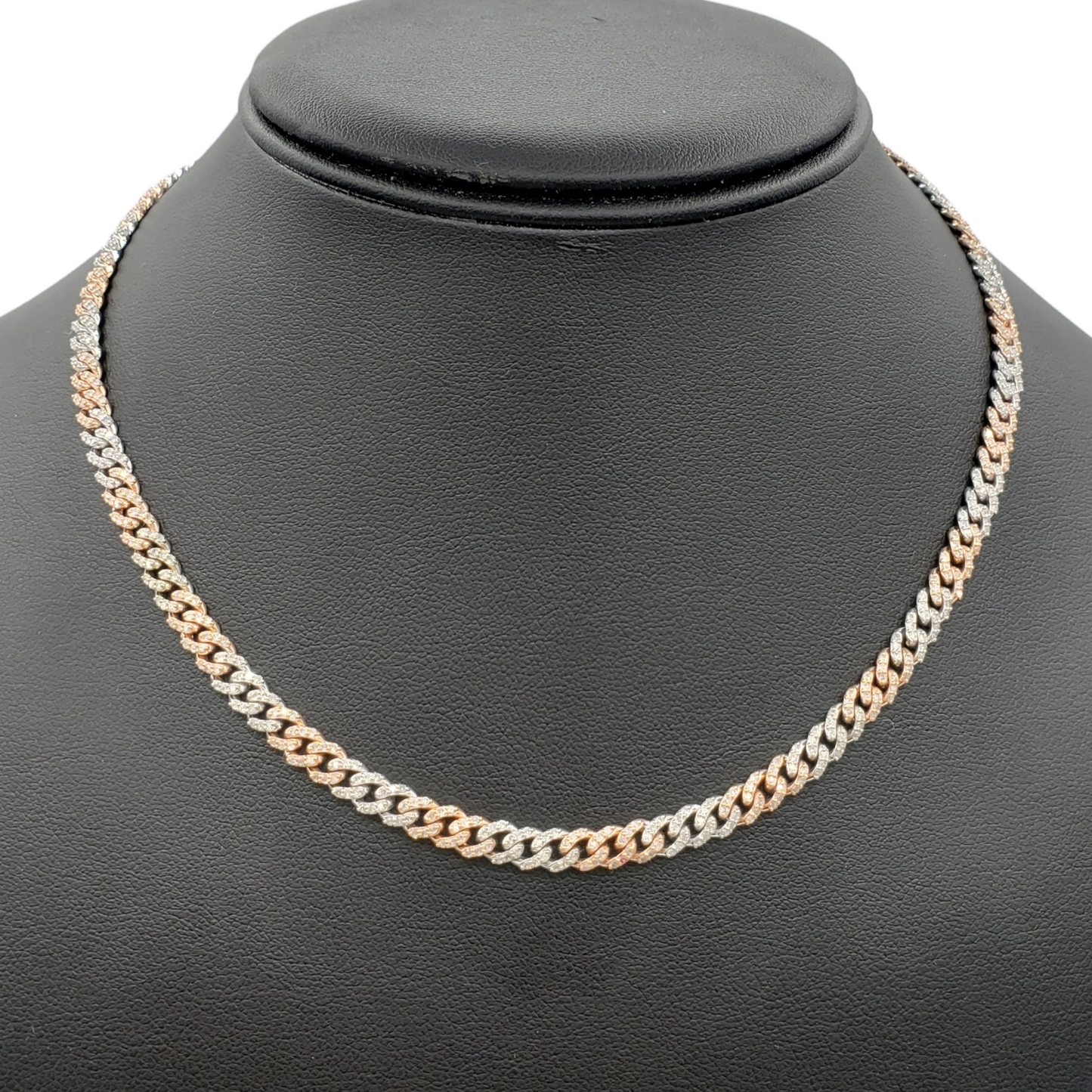 10K Gold- Iced Out Diamond Miami Cuban Chains (5mm)