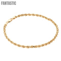 14K Gold Rope Bracelet