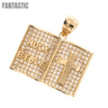 14K Gold Holy Bible Cross Pendant