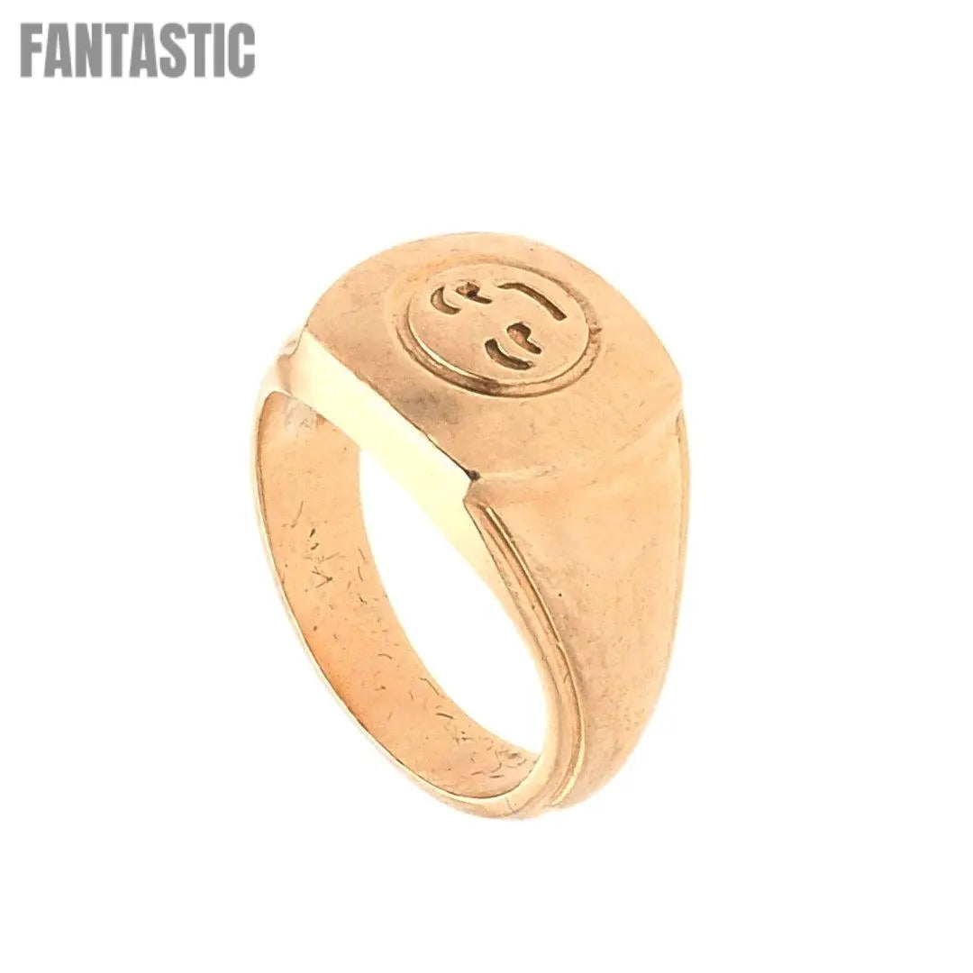10K gold Smiley Face ring