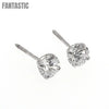 Stud Earrings | Screw back | 14K Gold With Cz