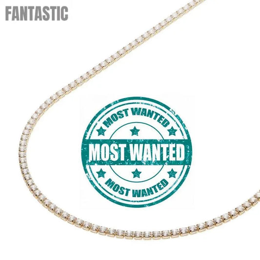 Tennis Chain | 14K Gold With Cz - Fantastic Jewelry NYC