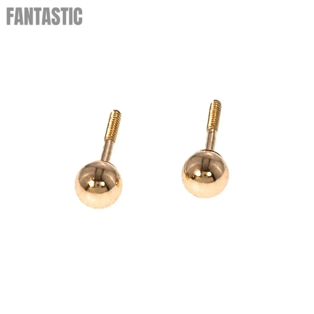 Ball Stud Earrings 14K Gold