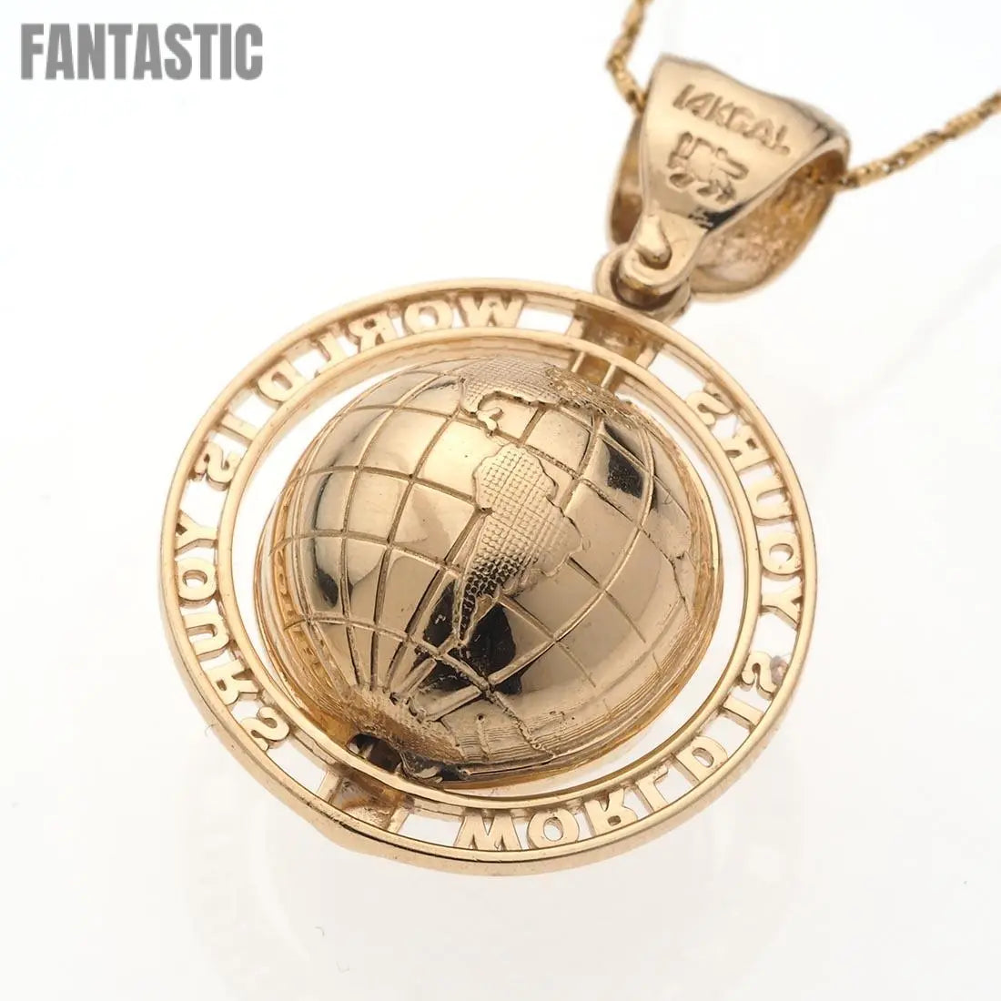 World is Yours Pendant | 14K Gold - Fantastic Jewelry NYC