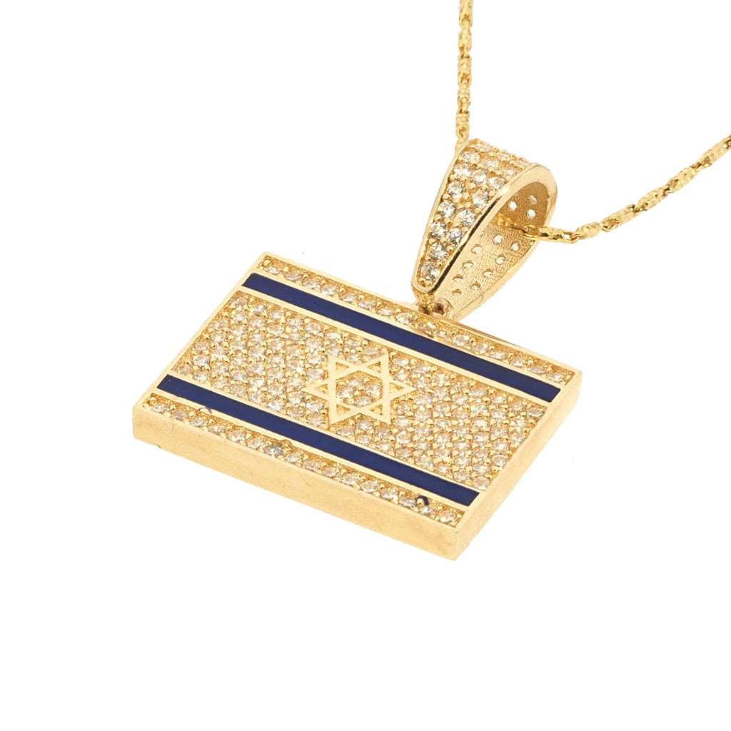 Israel Map-Flag Pendant